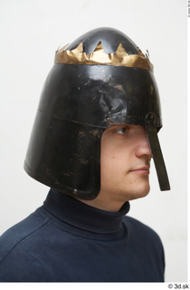 Medieval helmet with a crown 1 army crown head helmet…